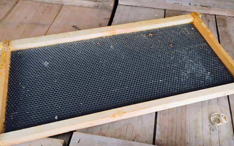 A picture of a plastic lightly waxed frame.